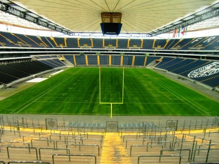 Stadion, Amerikansk Fotboll EM 2010 Frankfurt Tyskland foto: All Sport och Idrott