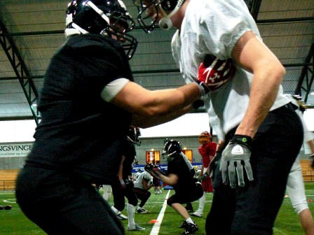 Norge IFAF World Team Clinic foto: All Sport Idrott