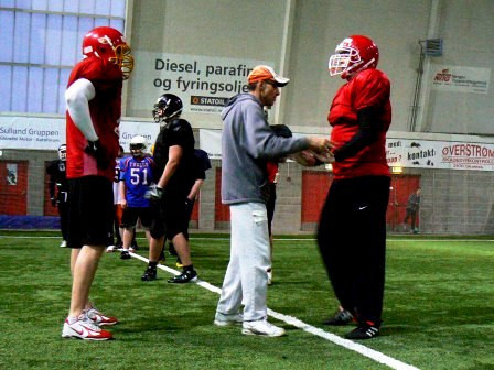 Norge IFAF World Team Clinic foto: All Sport Idrott